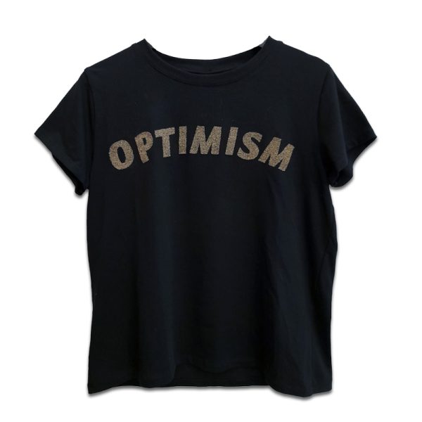 T-shirt Souvenir scritta optimism