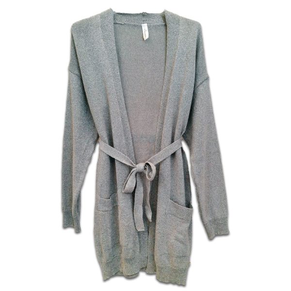 Cardigan Souvenir lurex argento