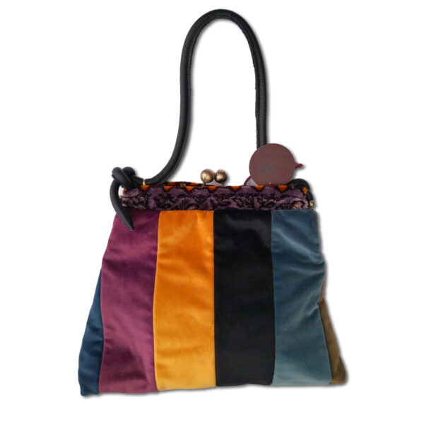 DafDesign borsa multicolore velluto